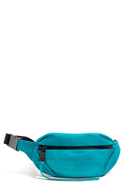 Shop Aimee Kestenberg Milan Leather Belt Bag In Blue Bird