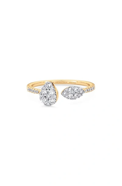 Shop Sara Weinstock Reverie Pavé Pear & Marquise Diamond Ring In 18k Yg