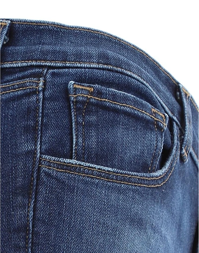 Shop J Brand Cuffed Denim Pants In Blue