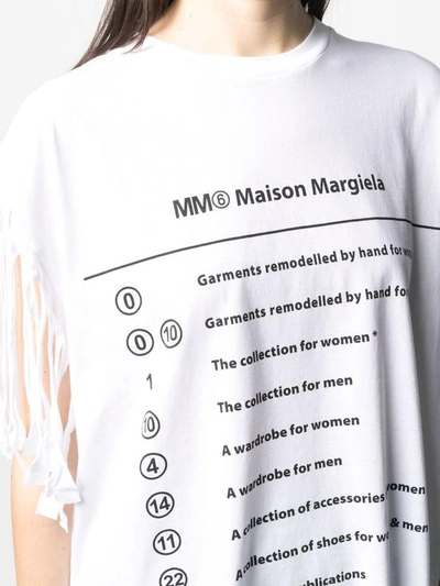 Shop Mm6 Maison Margiela T-shirts And Polos White