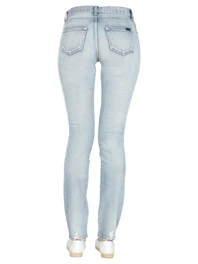 Shop Saint Laurent Skinny Fit Jeans In Denim