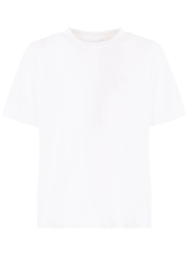 Shop Ganni Thin Software T-shirt In Bianco