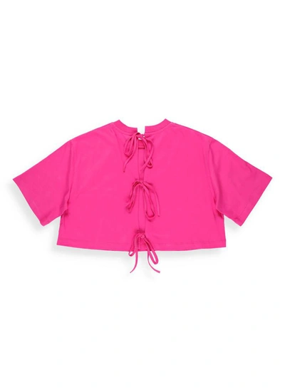 Shop Msgm T-shirts And Polos In Ciclamyn