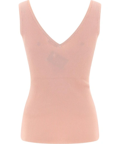 Shop Zimmermann Ribbed Tank Top In Pink