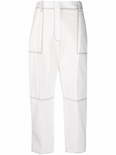 Shop Alexander Mcqueen Trousers White