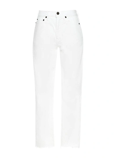 Shop Saint Laurent Carrot-fit Vintage Jeans In Bianco