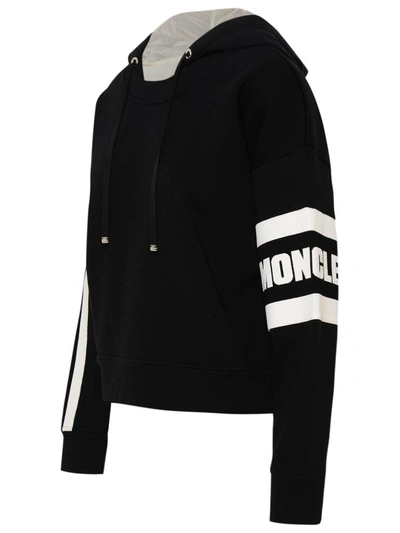 Shop Moncler Black Sweatshirt