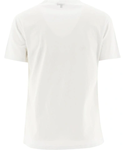 Shop Aspesi "silenzio" T-shirt In White