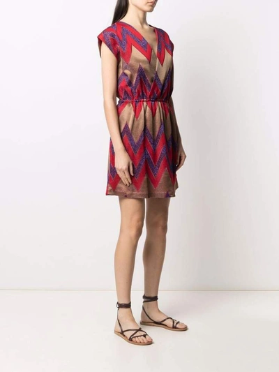 Shop M Missoni Dresses Red