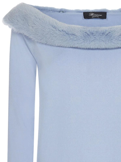 Shop Blumarine Sweaters Clear Blue