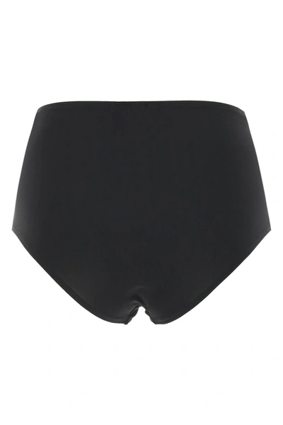 Shop Totême Toteme High-waisted Bikini Bottom In Black