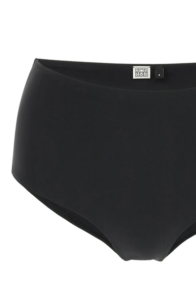 Shop Totême Toteme High-waisted Bikini Bottom In Black