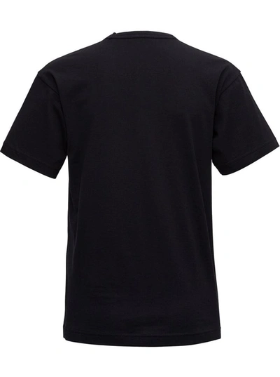 Shop Acne Studios Jersey T-shirt With Logo In Black