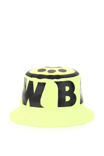 Shop Barrow Bucket Hat With Logo In Giallo Fluo