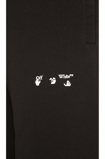 Shop Off-white Logo Slim Sweatpant In Black