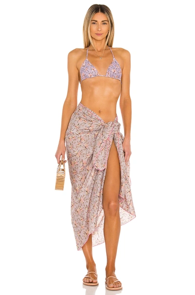 Shop Acacia Kuau Cotton Sarong In Lily