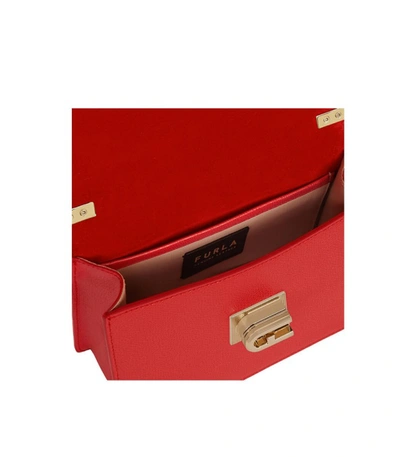 Shop Furla 1927 Mini Red Crossbody Bag