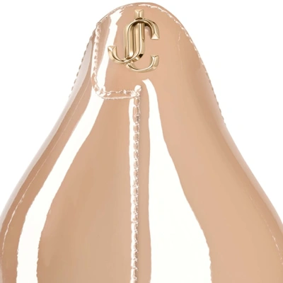Jimmy Choo Logo Thin-soled Shallow-mouth High-heeled Shoes In Ballet Pink