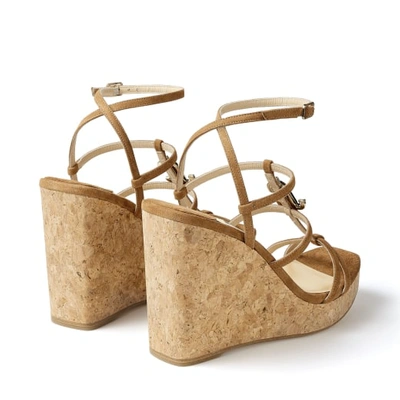 Shop Jimmy Choo Jc Wedge 110 In Brown