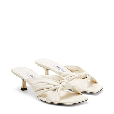 Jimmy Choo Avenue Pantoletten 50mm In Neutral