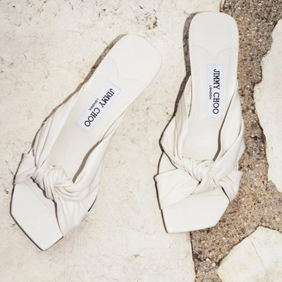 Jimmy Choo Avenue Pantoletten 50mm In Neutral