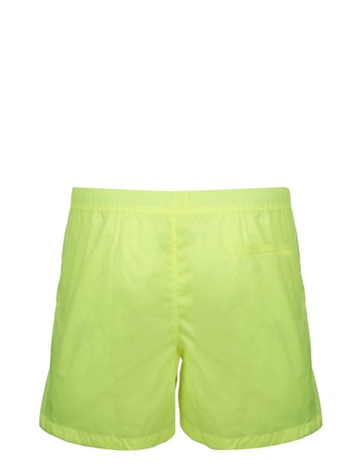 Shop Valentino Vlogo Swim Shorts In Yellow