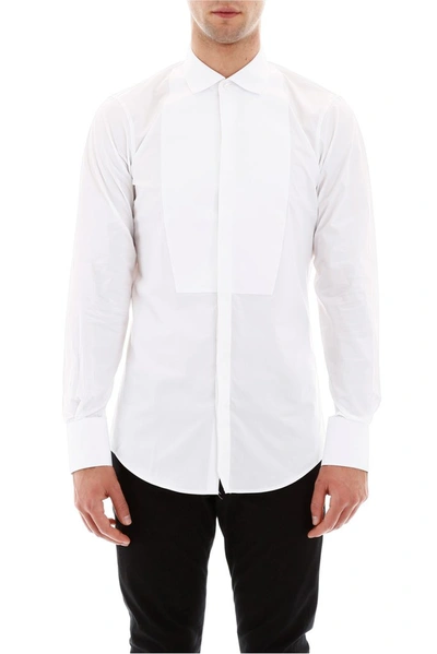 Shop Dsquared2 Classic Tuxedo Shirt In White