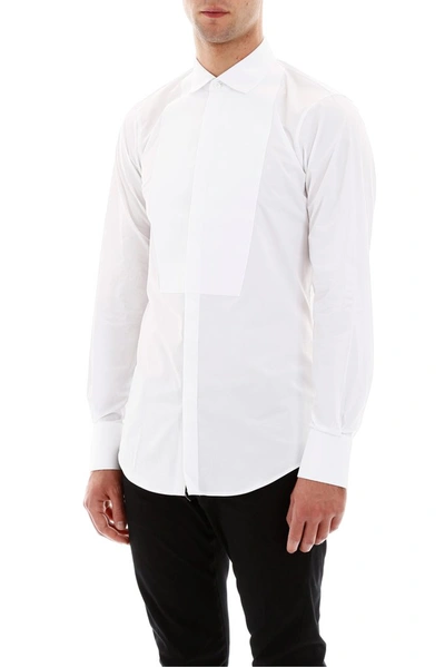 Shop Dsquared2 Classic Tuxedo Shirt In White