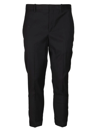 Shop Neil Barrett Skinny Fit Cropped Trousers In Black