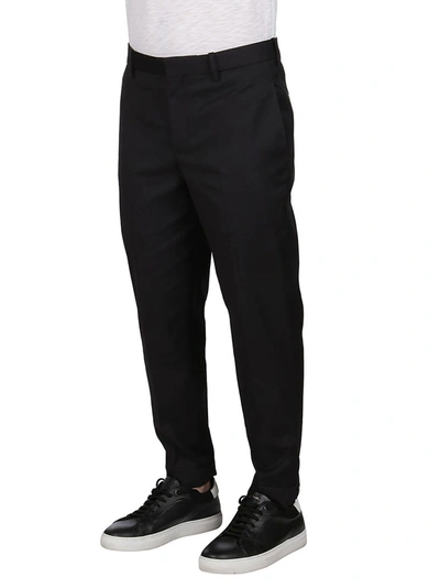 Shop Neil Barrett Skinny Fit Cropped Trousers In Black