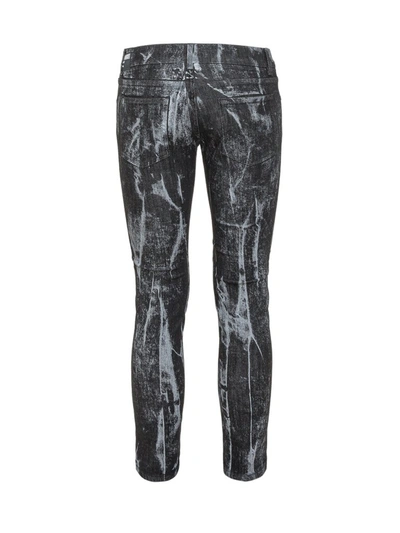 Shop Dolce & Gabbana Marbled Skinny Jeans In Multi