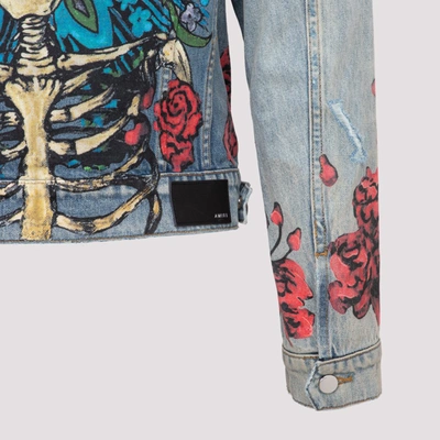 Shop Amiri Grateful Dead Trucker Denim Jacket In Multi