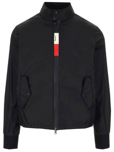 Shop Moncler Wimereux Zipped Rain Jacket In Black