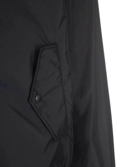 Shop Moncler Wimereux Zipped Rain Jacket In Black