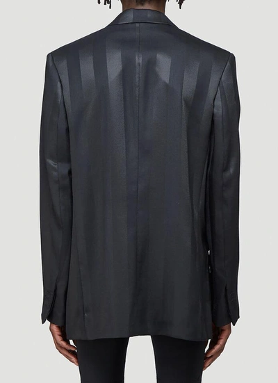 Shop Martine Rose Everton Striped Blazer In Black