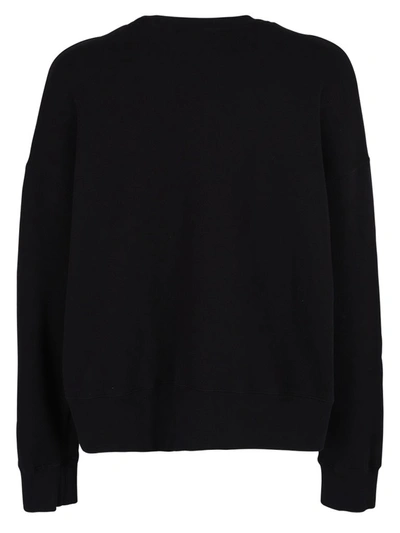 Shop Palm Angels Logo Print Sweatshirt In Black