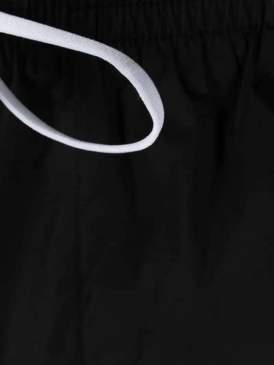 Shop Dsquared2 Icon Logo Print Swim Trunks In Black
