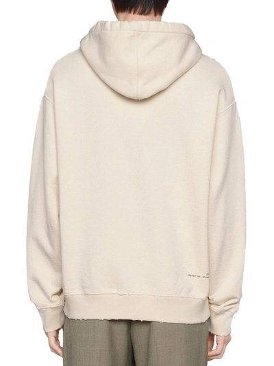 Shop Gucci Think/thank Print Hoodie In White