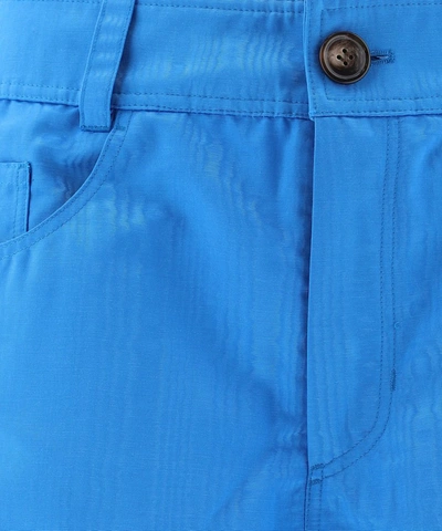 Shop Marine Serre Pocket Detail Cargo Pants In Blue