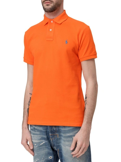 Shop Polo Ralph Lauren Logo Slim In Orange