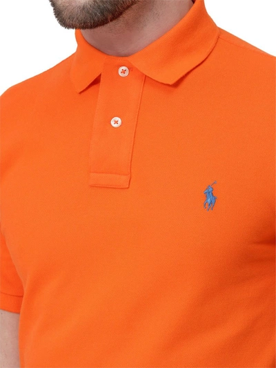 Shop Polo Ralph Lauren Logo Slim In Orange