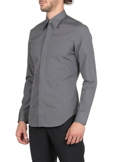 Shop Maison Margiela Classic Long Sleeve Shirt In Grey