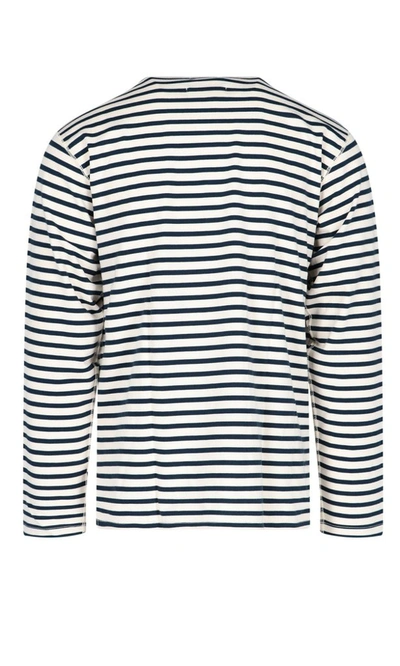 Shop Junya Watanabe Striped Sweatshirt In Multi