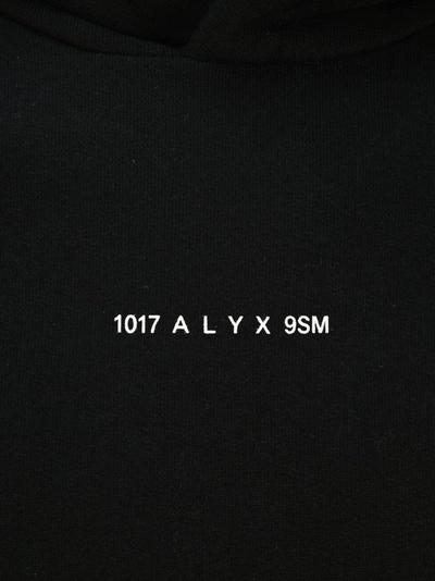 Shop Alyx 1017  9sm Logo Printed Hoodie In Black