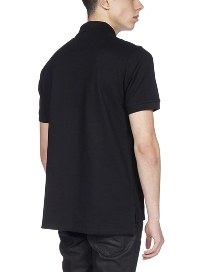 Shop Givenchy Refracted Embroidered Logo Polo Shirt In Black