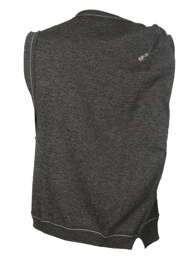 Shop Ader Error Twisted Sleeveless Sweater In Black