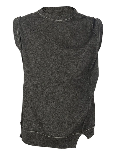 Shop Ader Error Twisted Sleeveless Sweater In Black