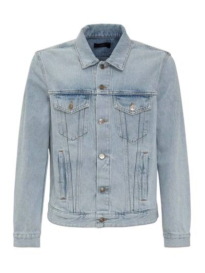 Shop Alanui Dusty Road Denim Jacket In Blue