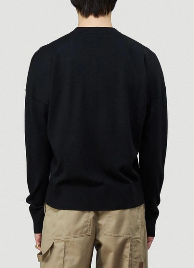 Shop Jw Anderson Anchor Crewneck Jumper In Black