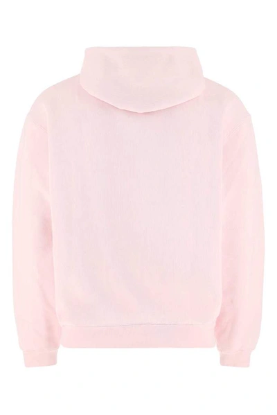Shop Alexander Wang Puff Logo Hoodie In Pink